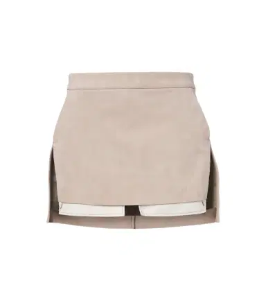 Rick Owens Fog suede miniskirt | Thumbnail 1