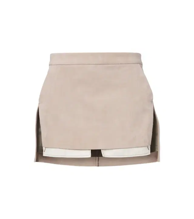 Rick Owens Fog suede miniskirt