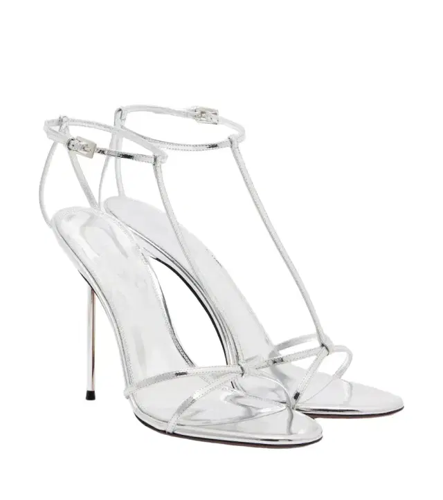 Paris Texas Lidia metallic patent leather sandals
