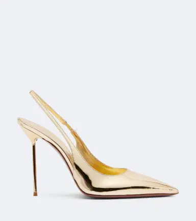 Paris Texas Lidia metallic leather slingback pumps | Thumbnail 2