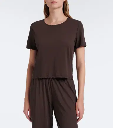 LESET Milo cropped cotton T-shirt | Thumbnail 2