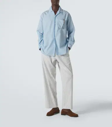Umit Benan Julian striped cotton wide-leg pants | Thumbnail 5