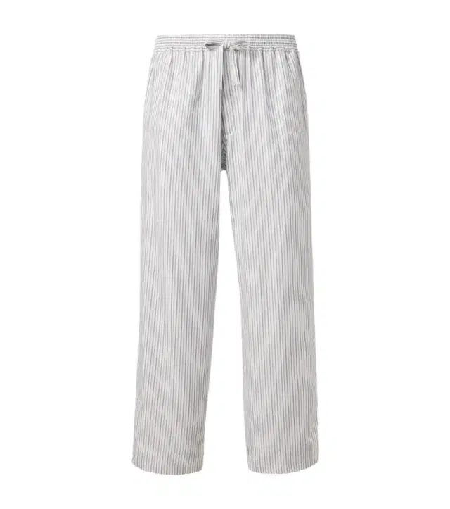 Umit Benan Julian striped cotton wide-leg pants