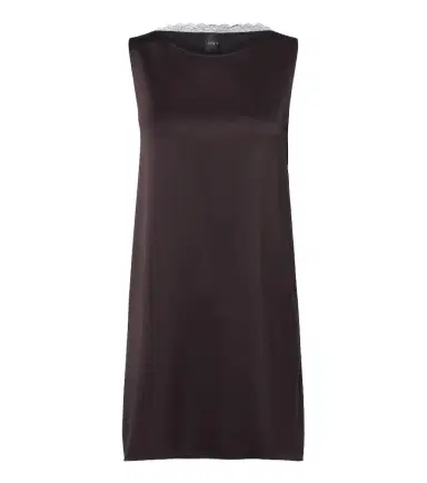LESET Barb lace-trimmed satin minidress | Thumbnail 1