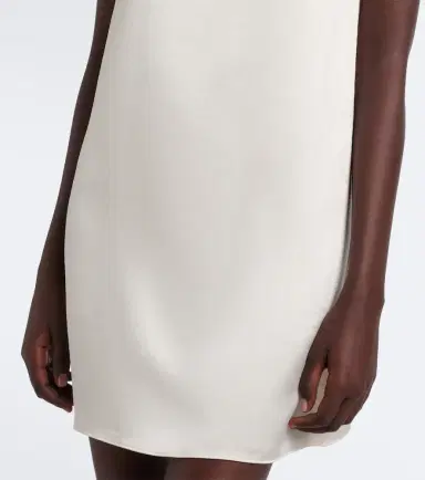 LESET Barb lace-trimmed satin minidress | Thumbnail 4 LESET Barb lace-trimmed satin minidress | Thumbnail 4
