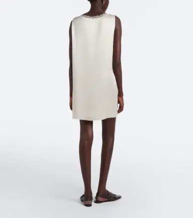 LESET Barb lace-trimmed satin minidress | Thumbnail 5 LESET Barb lace-trimmed satin minidress | Thumbnail 5