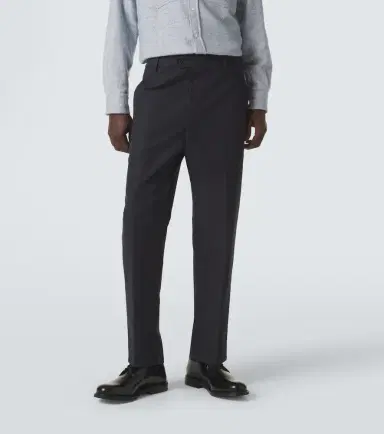 Umit Benan Matt cotton-blend straight pants | Thumbnail 2