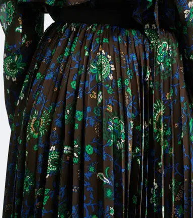 Sacai Floral plissé midi skirt | Thumbnail 2 Sacai Floral plissé midi skirt | Thumbnail 2