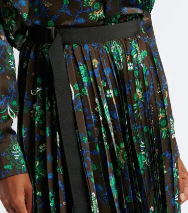 Sacai Floral plissé midi skirt | Thumbnail 6 Sacai Floral plissé midi skirt | Thumbnail 6
