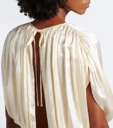 Tove Peta draped peplum silk satin top | Thumbnail 5 Tove Peta draped peplum silk satin top | Thumbnail 5