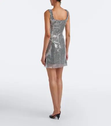 La Fuori Là Fuori Shell sequined chainmail minidress | Thumbnail 5
