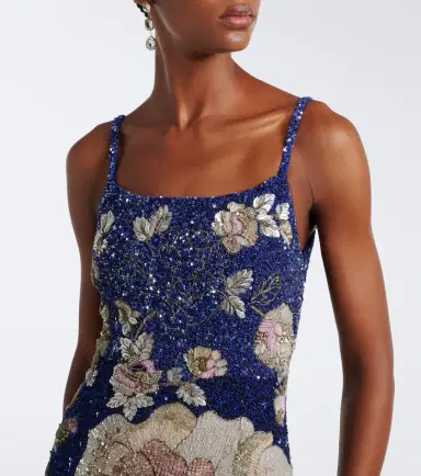 LA FUORI Là Fuori Sequined floral gown | Thumbnail 5 LA FUORI Là Fuori Sequined floral gown | Thumbnail 5