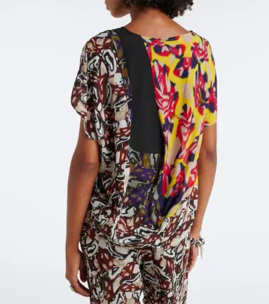 Dries Van Noten Printed draped top | Thumbnail 2 Dries Van Noten Printed draped top | Thumbnail 2