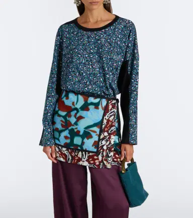 Dries Van Noten Printed cotton jersey top | Thumbnail 5 Dries Van Noten Printed cotton jersey top | Thumbnail 5
