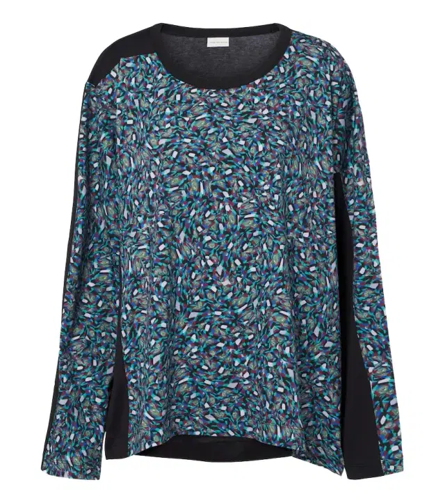 Dries Van Noten Printed cotton jersey top
