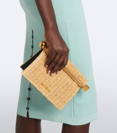 Jacquemus Rond Carré Small raffia-effect clutch | Thumbnail 5 Jacquemus Rond Carré Small raffia-effect clutch | Thumbnail 5