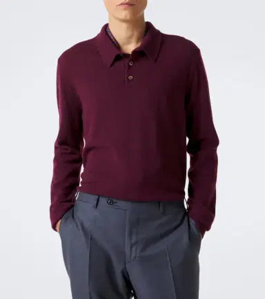 Rubinacci Cashmere polo sweater | Thumbnail 2