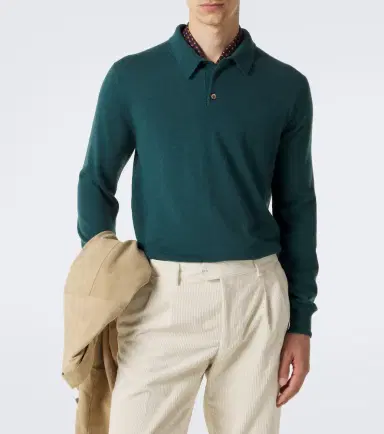 Rubinacci Cashmere polo sweater | Thumbnail 2