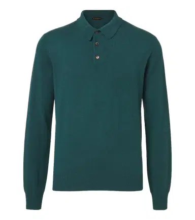 Rubinacci Cashmere polo sweater | Thumbnail 1