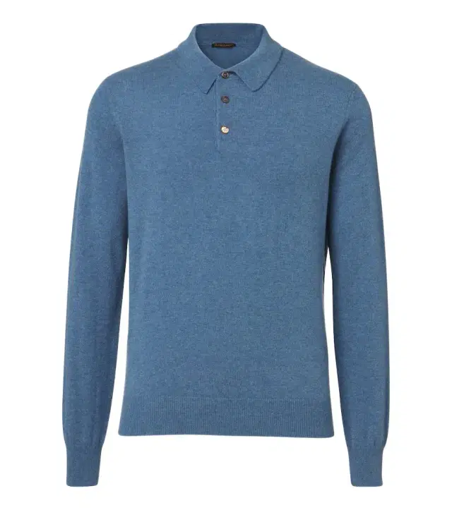 Cashmere polo sweater