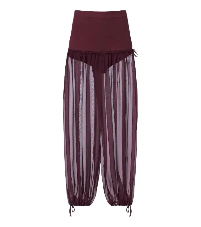 Nensi Dojaka Semi-sheer wide-leg pants