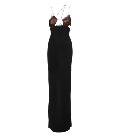 Nensi Dojaka Cutout lace-trimmed maxi dress | Thumbnail 1