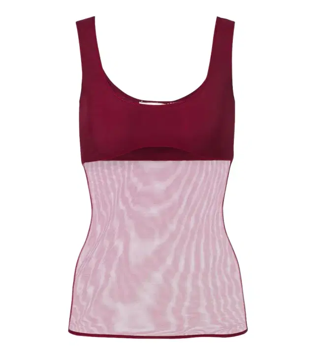 Semi-sheer tank top