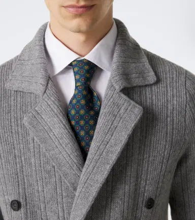 Rubinacci Printed silk tie | Thumbnail 2