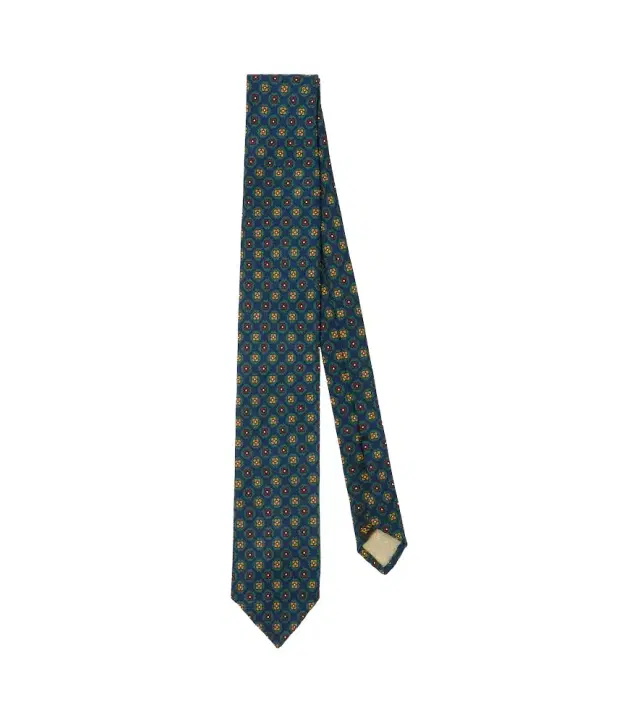 Rubinacci Printed silk tie