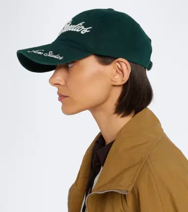 Acne Studios Logo denim baseball cap | Thumbnail 4