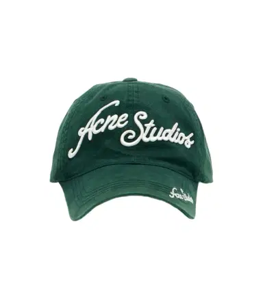 Acne Studios Logo denim baseball cap | Thumbnail 1