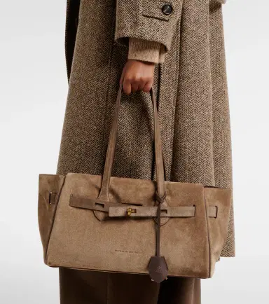 Brunello Cucinelli Medium suede shoulder bag | Thumbnail 6