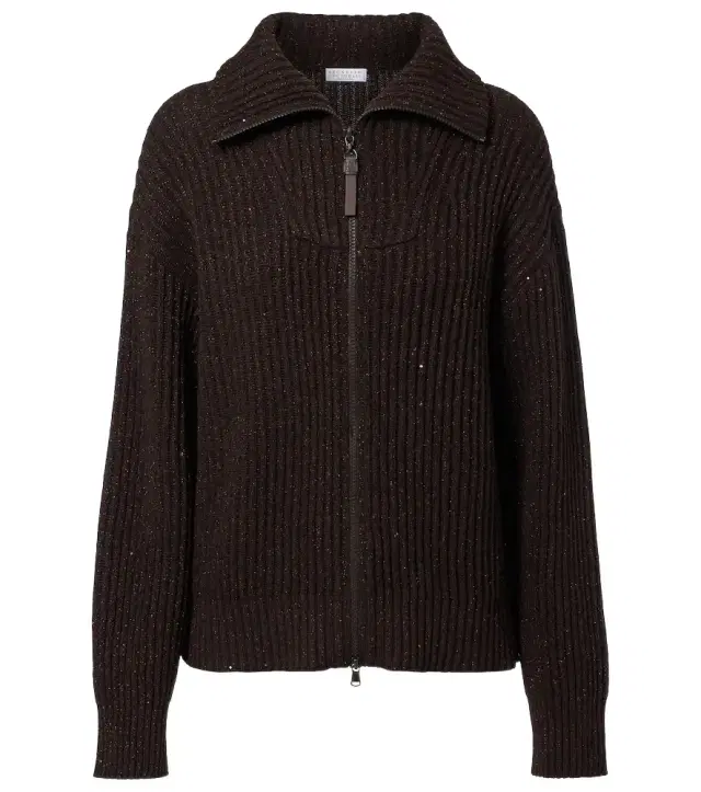 Brunello Cucinelli Monili zip-up sweater
