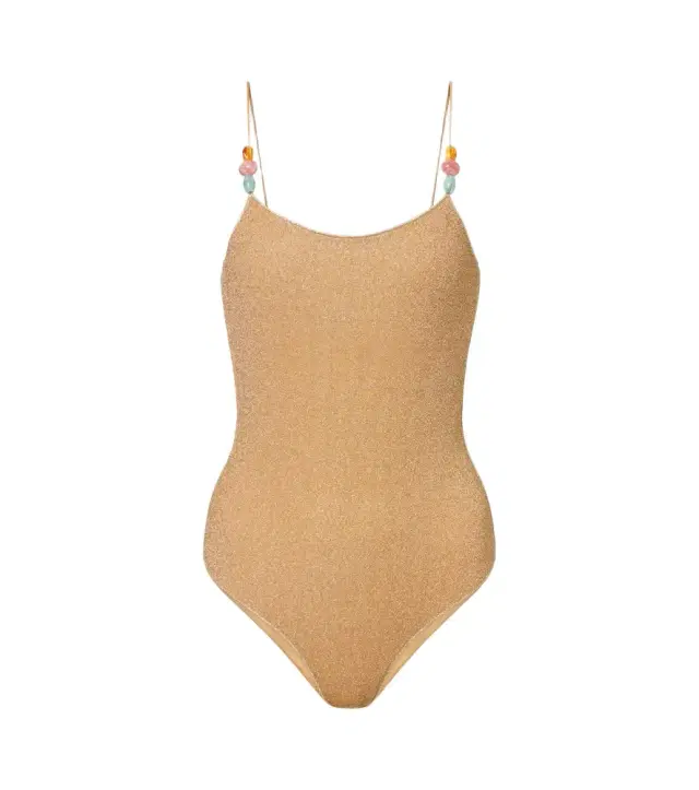 Oseree Oséree Lumière beaded swimsuit