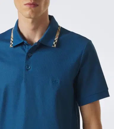 Burberry Check cotton piqué polo shirt | Thumbnail 2 Burberry Check cotton piqué polo shirt | Thumbnail 2