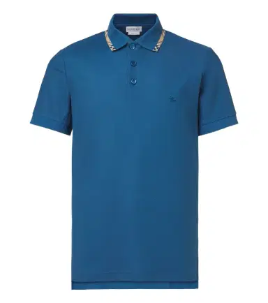 Burberry Check cotton piqué polo shirt | Thumbnail 1 Burberry Check cotton piqué polo shirt | Thumbnail 1