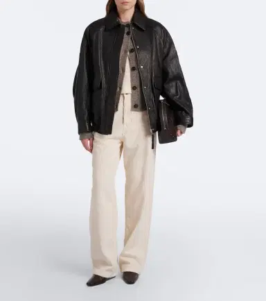 RÓHE Róhe Leather blouson jacket | Thumbnail 3 RÓHE Róhe Leather blouson jacket | Thumbnail 3