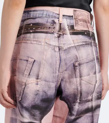 Acne Studios 1981 trompe l'ail wide-leg jeans | Thumbnail 5