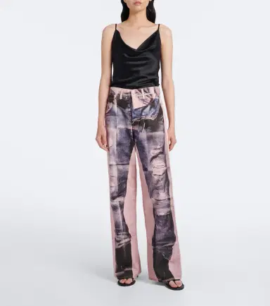 Acne Studios 1981 trompe l'ail wide-leg jeans | Thumbnail 6
