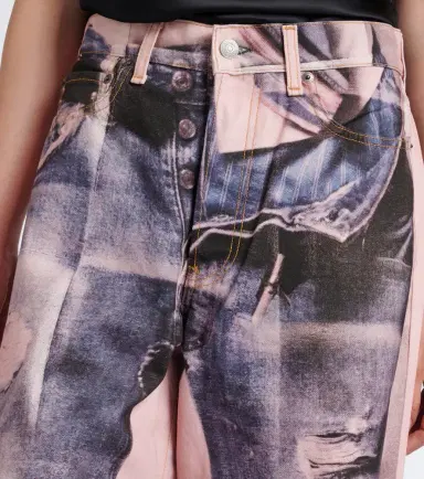 Acne Studios 1981 trompe l'ail wide-leg jeans | Thumbnail 7