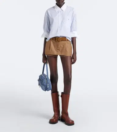 Acne Studios Striped cotton poplin shirt | Thumbnail 5