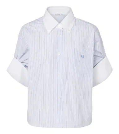 Acne Studios Striped cotton poplin shirt | Thumbnail 1