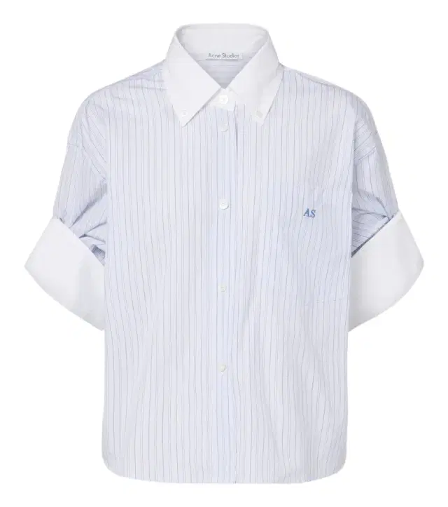 Acne Studios Striped cotton poplin shirt