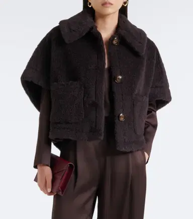 Max Mara Wool and silk teddy jacket | Thumbnail 2