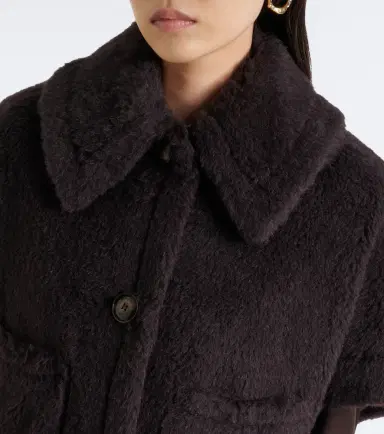 Max Mara Wool and silk teddy jacket | Thumbnail 3