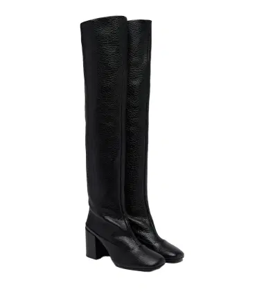 Dries Van Noten Leather knee-high boots | Thumbnail 1