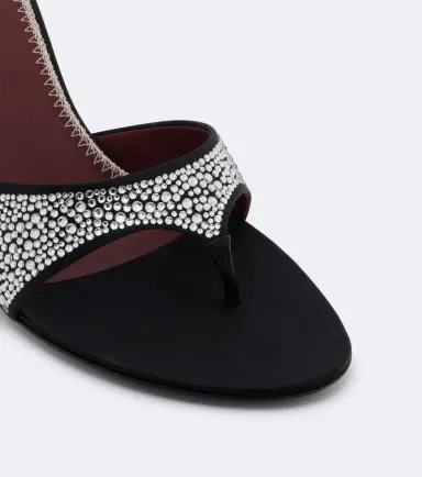 Magda Butrym Embellished satin thong sandals | Thumbnail 2