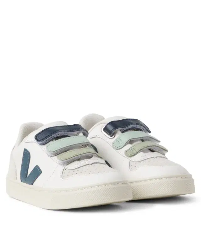 Veja Kids V-90 leather sneakers