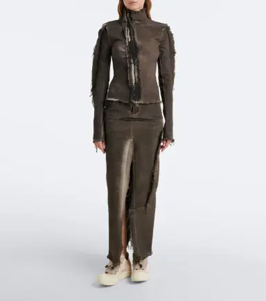 Rick Owens DRKSHDW Jumbolace denim sneakers | Thumbnail 5