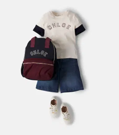 CHLOÉ KIDS Chloé Kids Logo cotton jersey T-shirt | Thumbnail 4